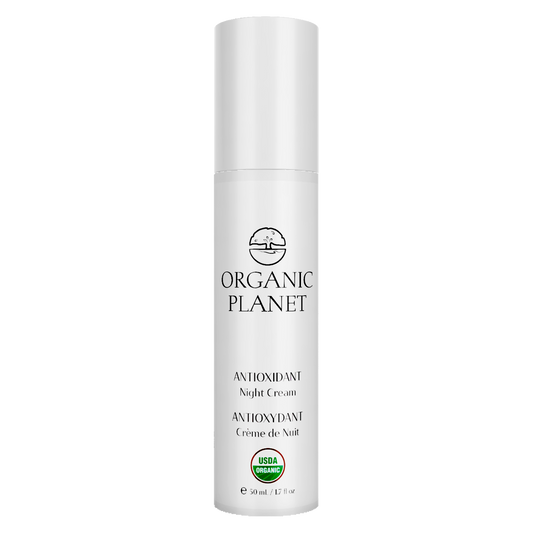 ANTIOXIDANT C Night Cream – enriched with five Vitamin C extracts to boost collagen, brighten skin, and provide antioxidant protection overnight.