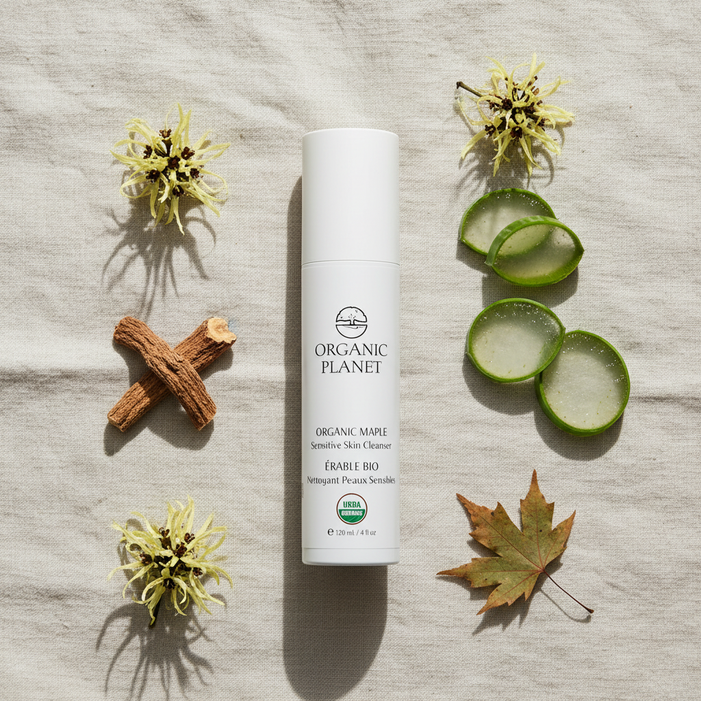 Sensitive Skin Cleanser - Linen Flatlay