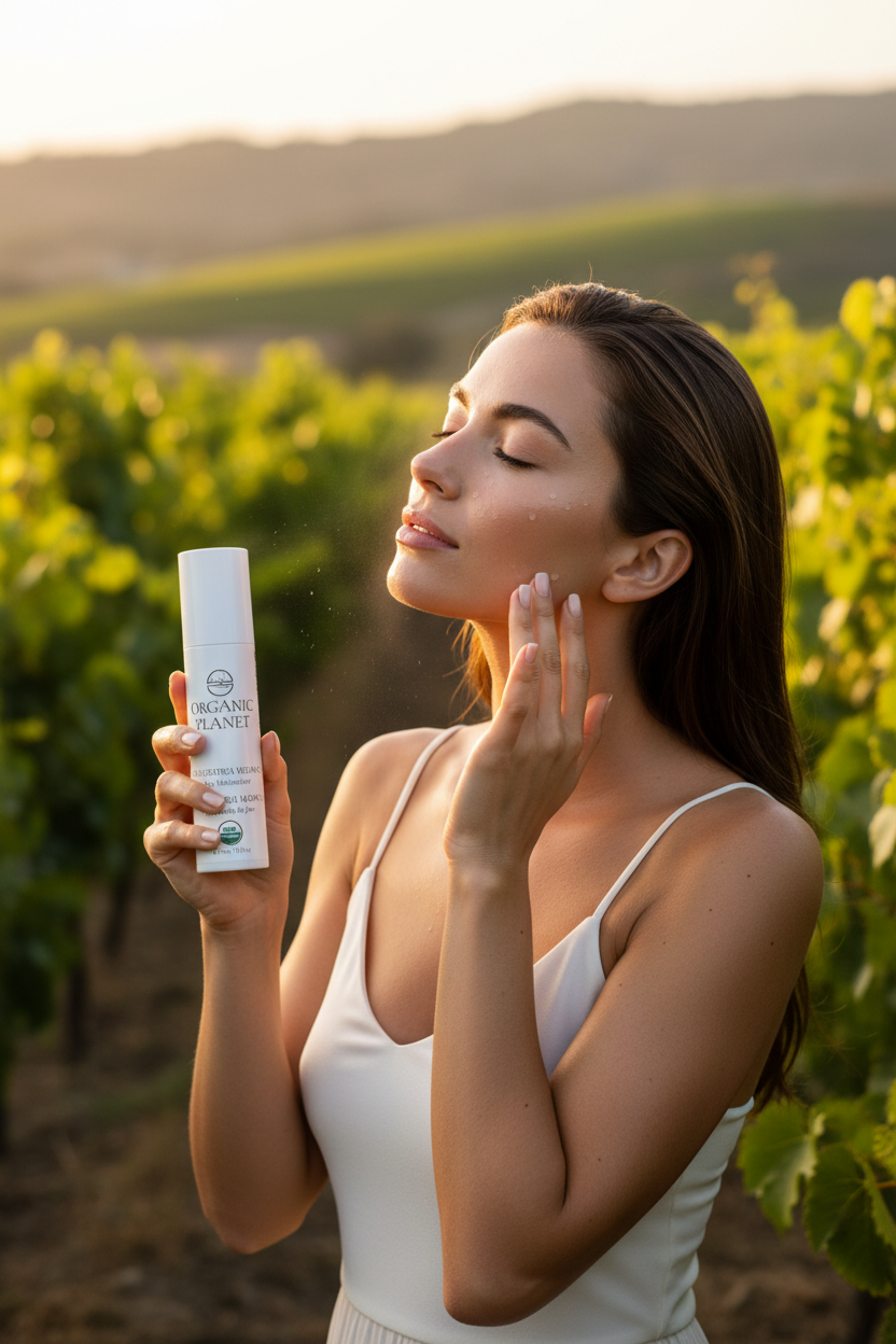 Woman Vineyard